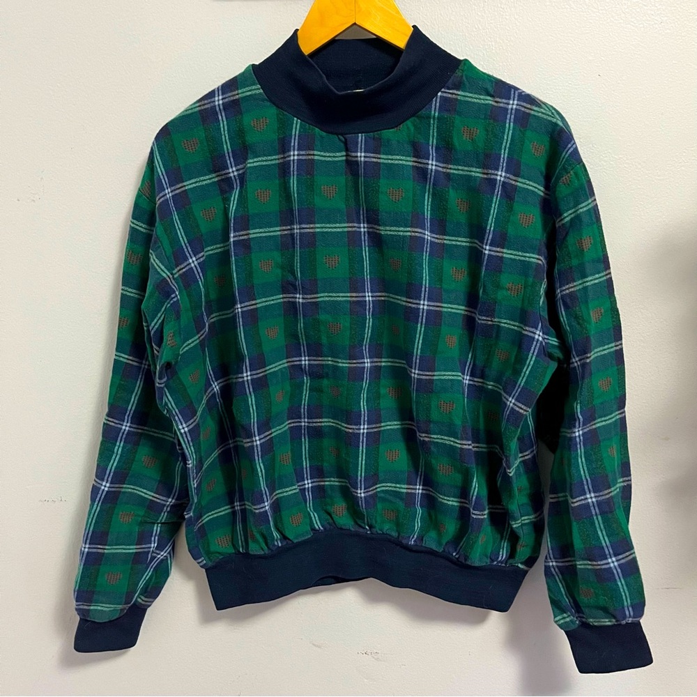 Vintage Plaid LL Bean Pullover Flannel M